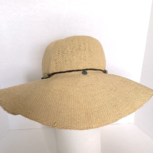 Roxy boho Tan floppy Sun Hat - Picture 1 of 11